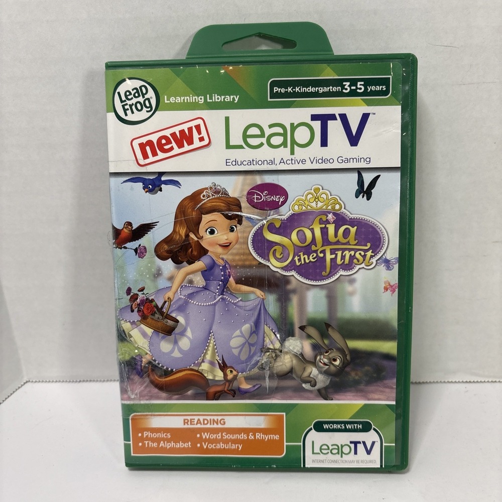 LeapFrog LeapTV Disney Sofia the First Educational Active Video Game Ages 3-5